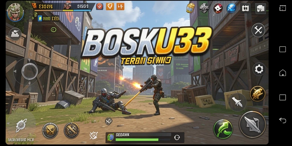 Screenshot gameplay BOSKU33 dengan aksi strategi mendebarkan.