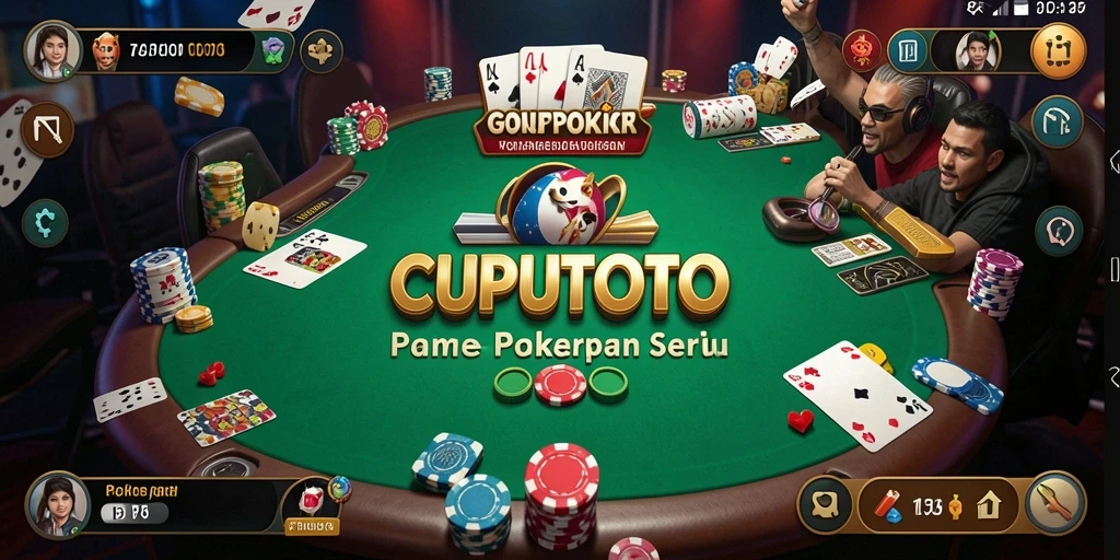 Tampilan gameplay Poker yang seru dan menantang di CUPUTOTO.