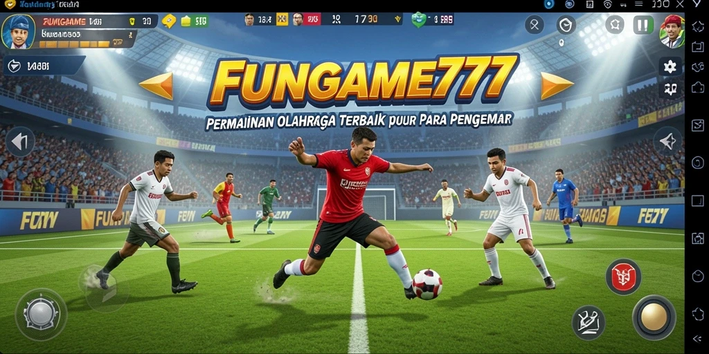 Tampilan menarik dari gameplay olahraga di FUNGAME777.