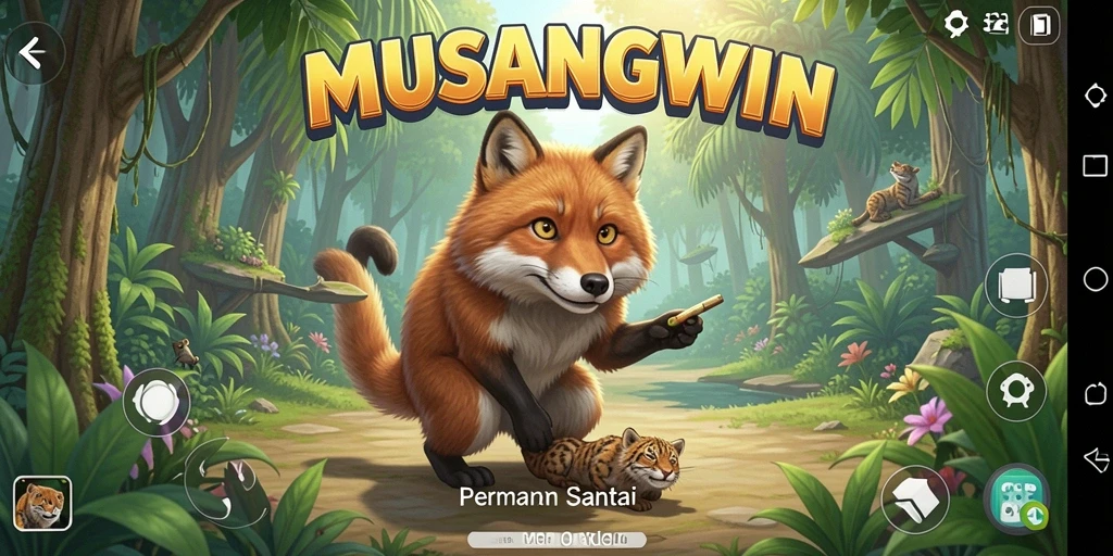 Tampilan colorful dan gameplay yang menarik dari MUSANGWIN.