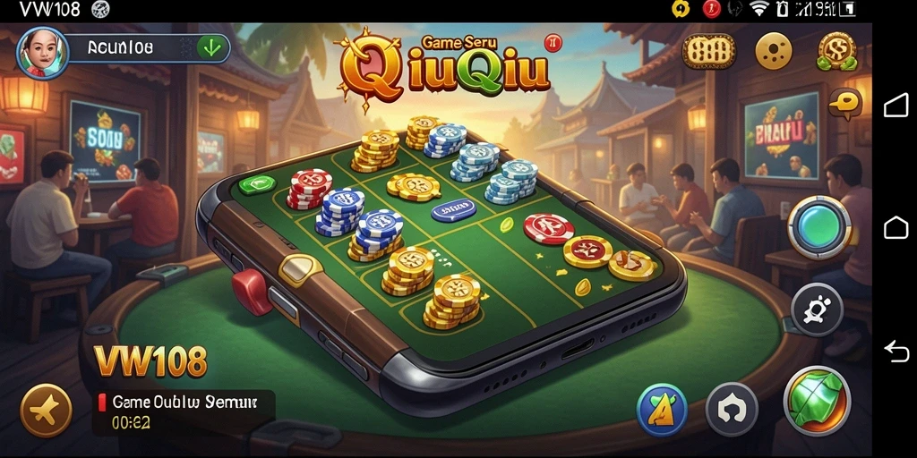 Tampilan gameplay seru dalam VW108 QiuQiu yang menarik.